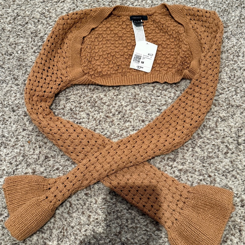 Forever 21 Brown Knit Shrug NWT - Size M